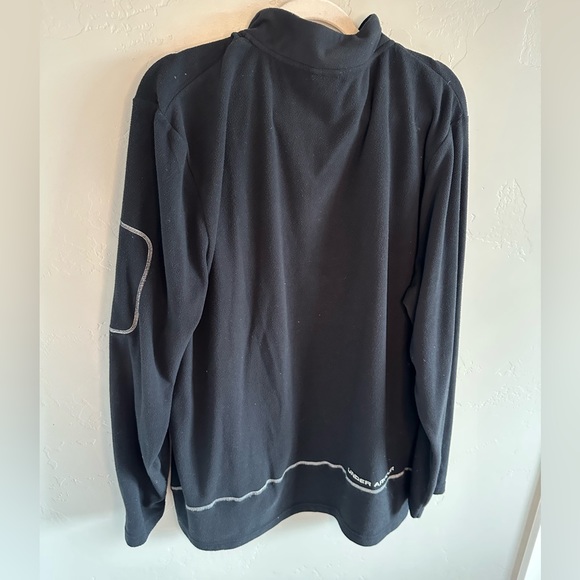 UA Under Armour Quarter Zip Phoenician Golf Pullover Fleece BLACK SZ XXL EUC - Picture 5 of 11